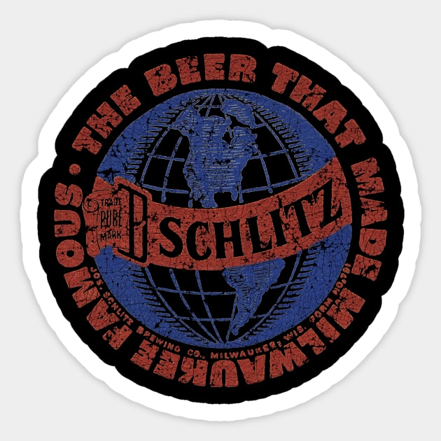 Milwaukee Schlitz Beer Sticker by ngilerterus